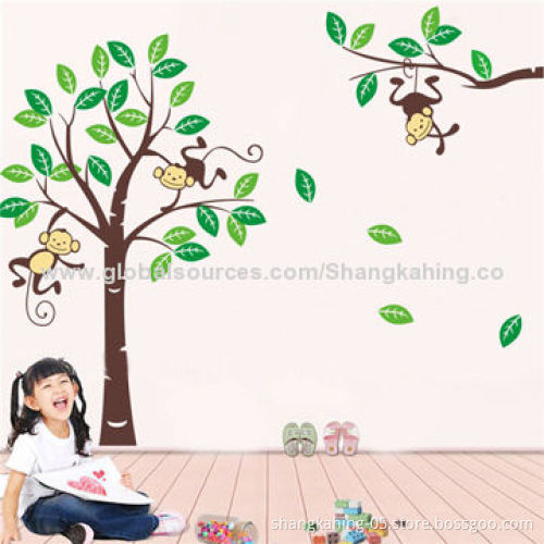 Non-toxic Colorful Wall Sticker with CMYK & UV Printing, Eco-friendly Material/High Quality Product